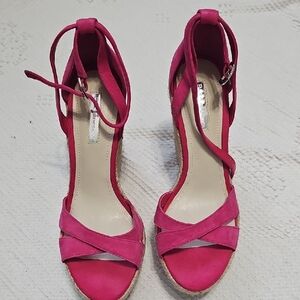 BCBGeneration Fuchsia Strappy Heels